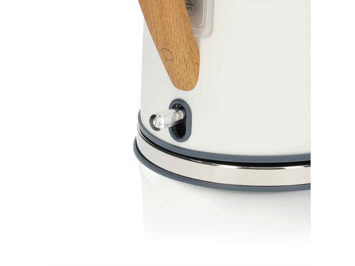 Nedis Wasserkocher 1.7 l, weiss, Soft Touch, Strix