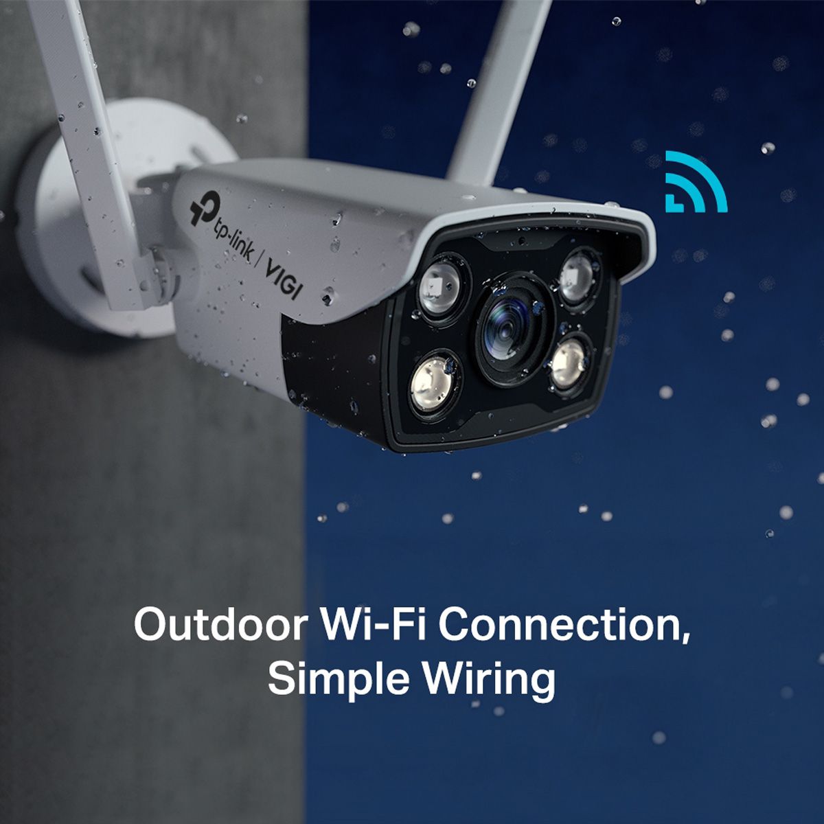 TP-Link VIGI C340-W(4mm) Bullet-Kamera 4 MP, 80°, IR-LED 30m, WiFi