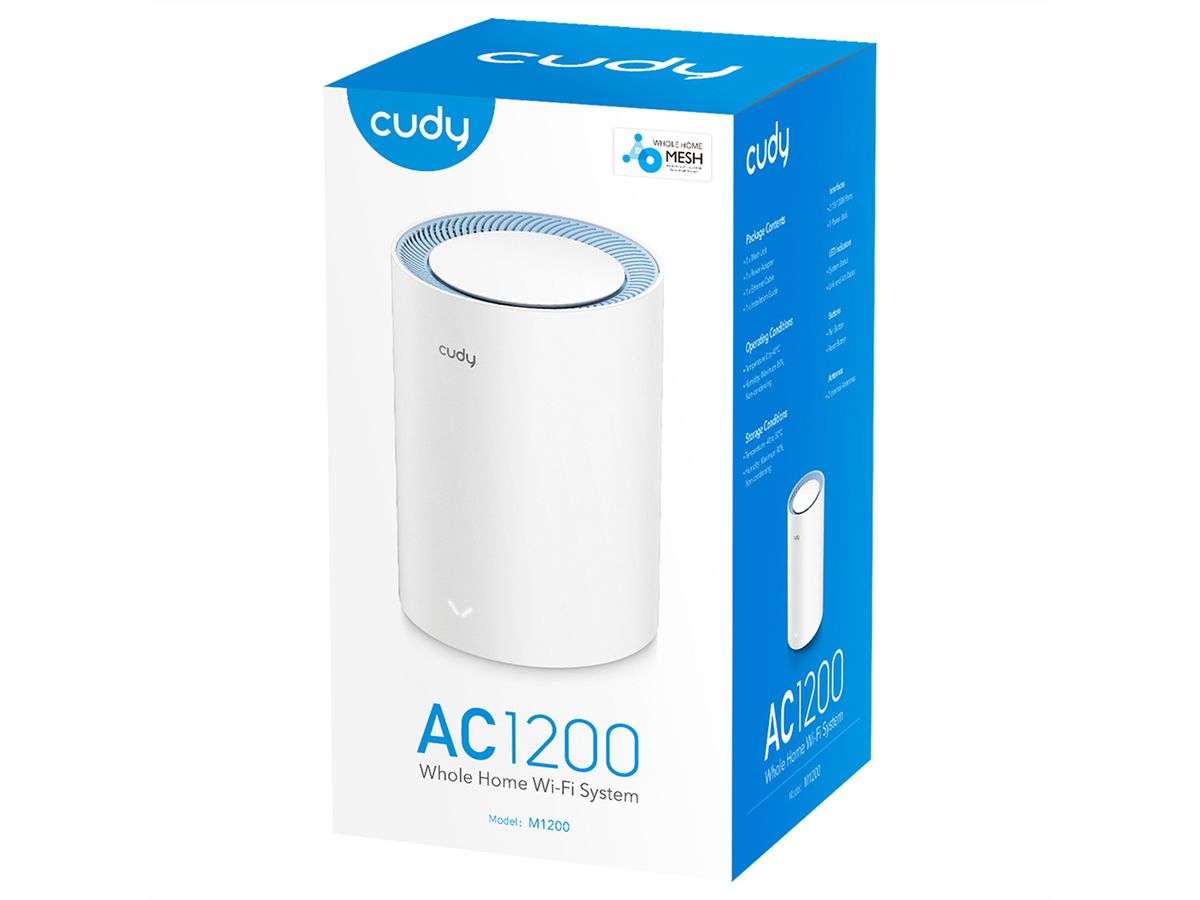 CUDY M1200 AC1200 WiFi Mesh, à l'unité
