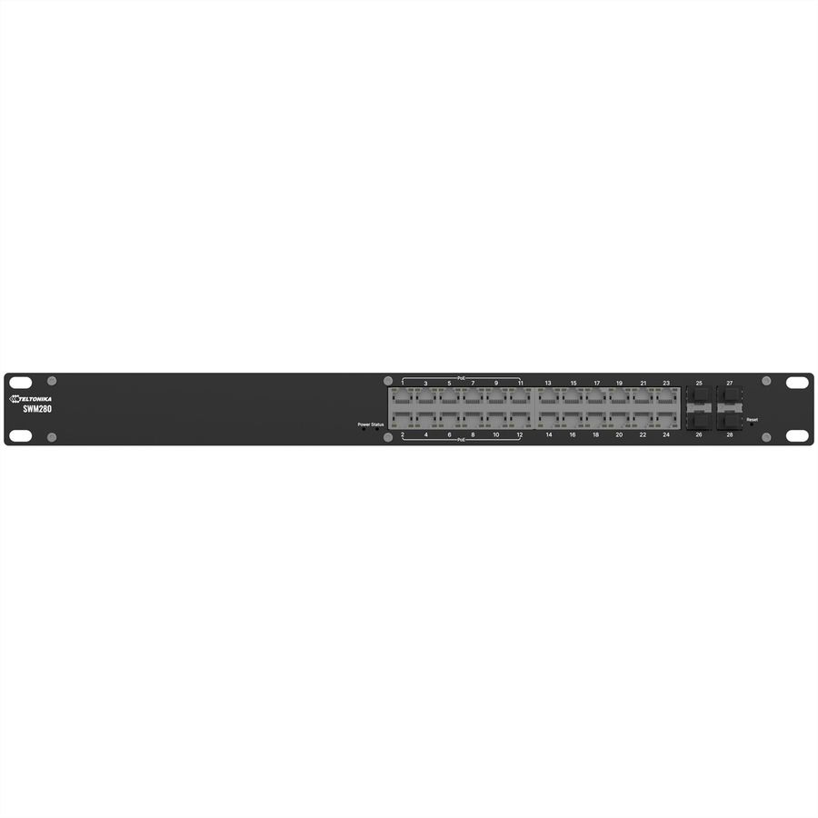 TELTONIKA SWM280 PoE+ Managed Switch, 24 Ports