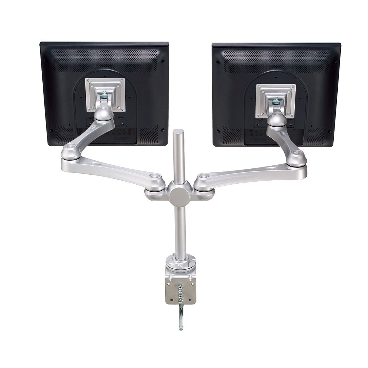 ROLINE Bras LCD double, 4 articulations, fixation sur bureau