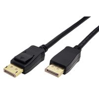 ROLINE GREEN Câble DisplayPort v2.0, 10K@60Hz, 54Gbit/s, UHBR13.5, DP M-M, noir, 1 m