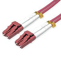 ROLINE Câble FO 50/125µm, LC/LC, OM4, armé d'acier, LSOH, violet, 3 m