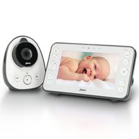 Alecto Babyphone DVM150 avec caméra, écran couleur 5", blanc
