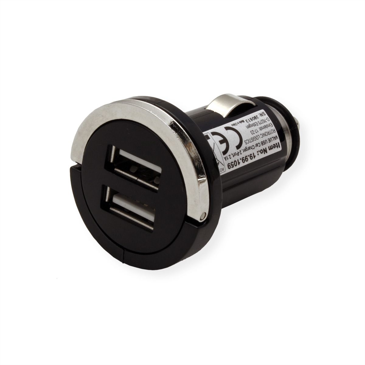 VALUE Chargeur USB Car, 2 ports, 10W