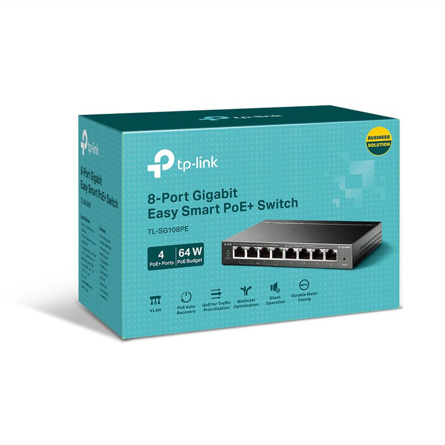TP-Link TL-SG108PE PoE+ Switch 8 Port