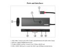 ROLINE USB 3.2 Gen2 Typ C Multiport Dockingstation, HDMI 4K60, USB 3.2 Gen2, USB-C PD, LAN, SD-Card Reader