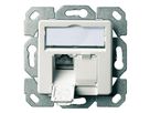 TELEGÄRTNER Dose AMJ45 UP/50 2x RJ-45 Cat.6A (Class EA), alpinweiss