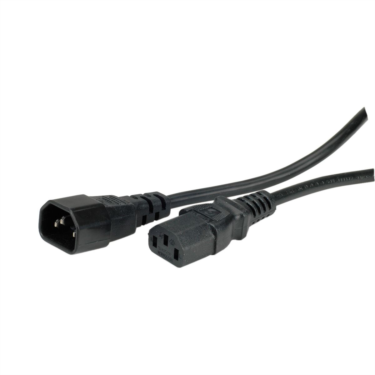 VALUE Câble d'alimentation, IEC 320 C14 - C13, noir, 1,8 m