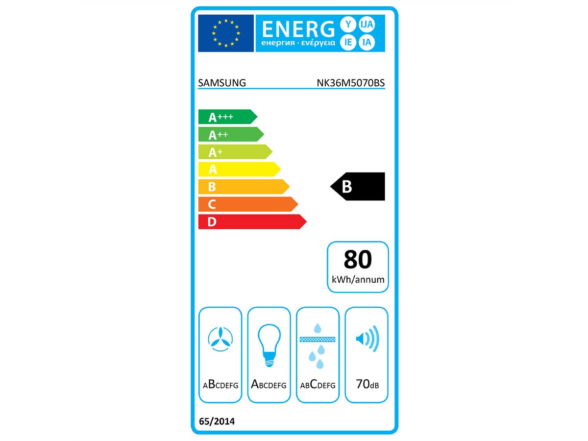 Samsung Wandhaube 90cm, 4 Stufen, 668m3/h Abzugsleistung