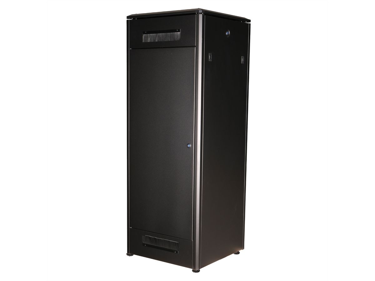 ROLINE 19" Baie réseau Pro 32U, 600x600 LxP Porte verre noir