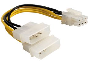 Câble d'alimentation int. en Y 6pin PCI Express VGA