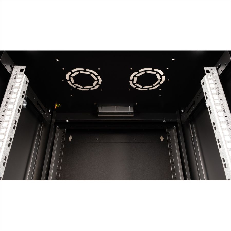 ROLINE 19-Zoll Wandgehäuse Pro 20 HE, 600x600 BxT zweiteilig schwenkbar schwarz