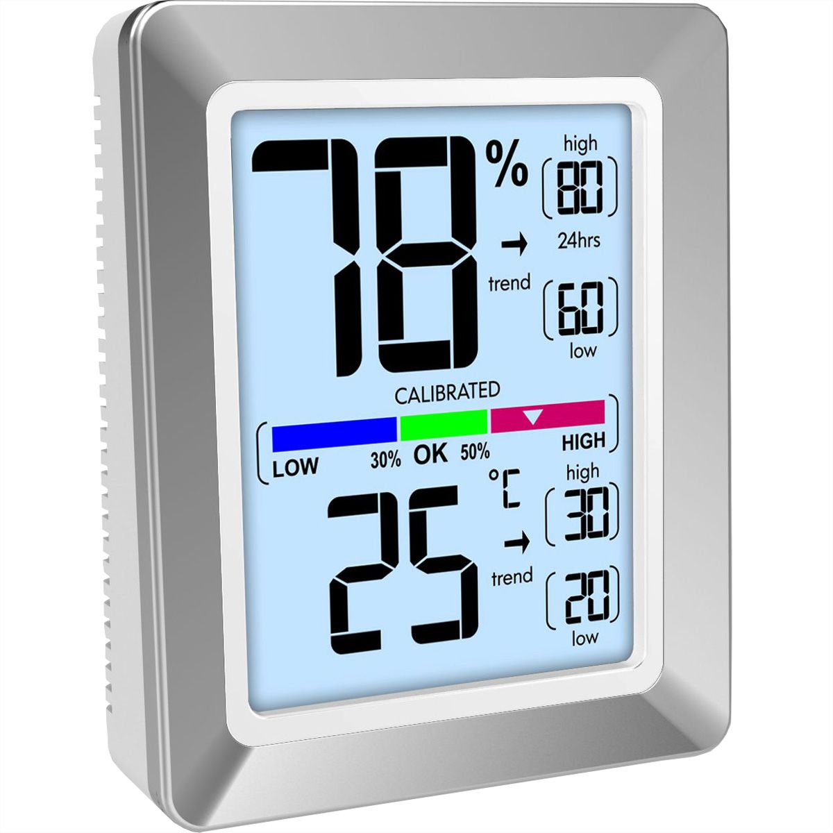 Technoline Station de climatisation intérieure WS9460 gris Affichage de la température, affichage de l'humidité de l'air.