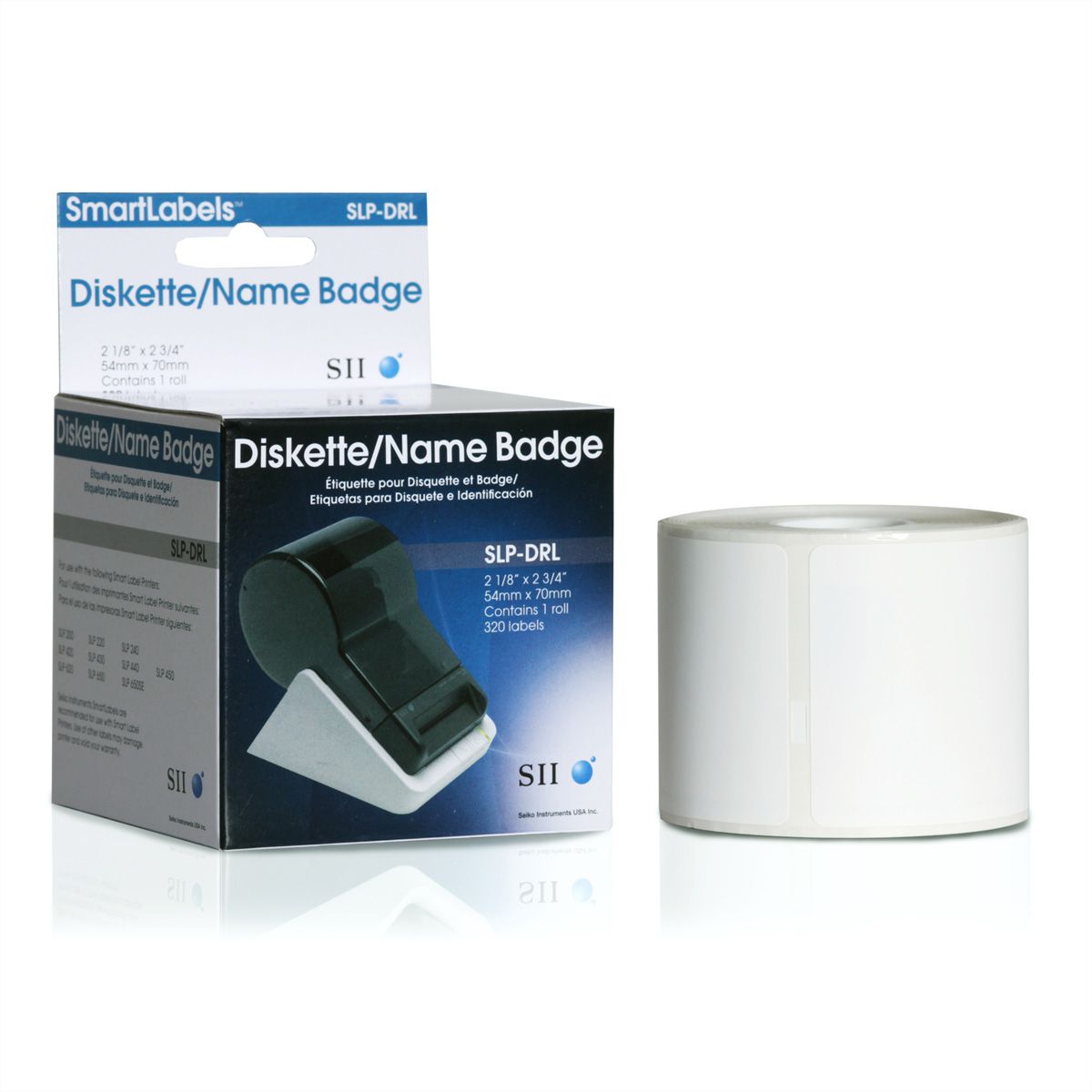 SEIKO Etiquettes pour 3.5 disquettes, SLP-DRL, 1 rouleau