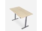 WRK21 Schreibtisch Smart 120 x 80 cm, Höhenverstellbar, Mandal Ahorn / Grau