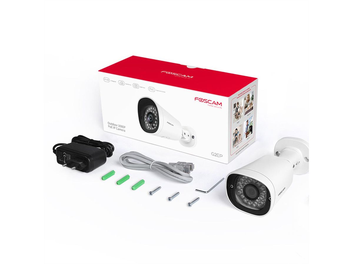 Foscam G2EP 2MP Full HD PoE IP berwachungskamera COOL AG