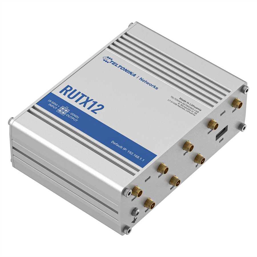 TELTONIKA RUTX12 Dual LTE CAT 6 Industrie Router