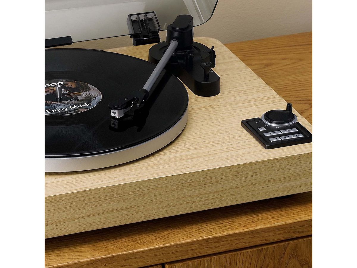 Lenco Plattenspieler LBTA-166SI, Kiefer, BT, , voll automatisch