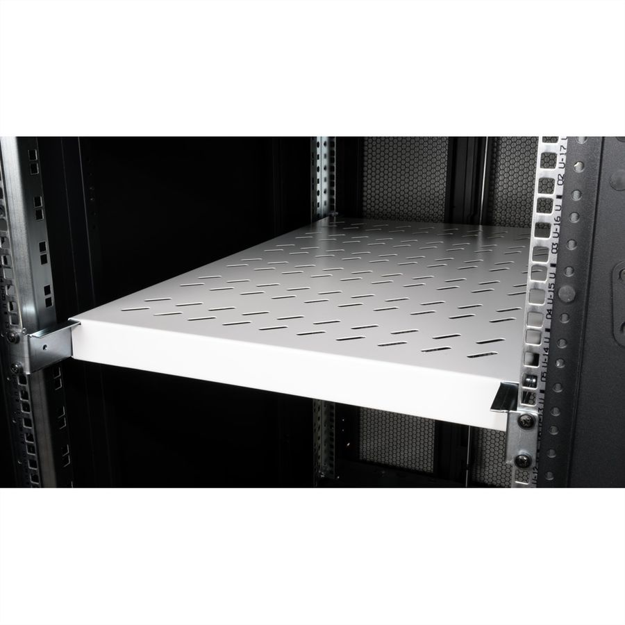 ROLINE 19-Zoll Fachboden 1 HE, verstellbar 770 T 50 kg grau