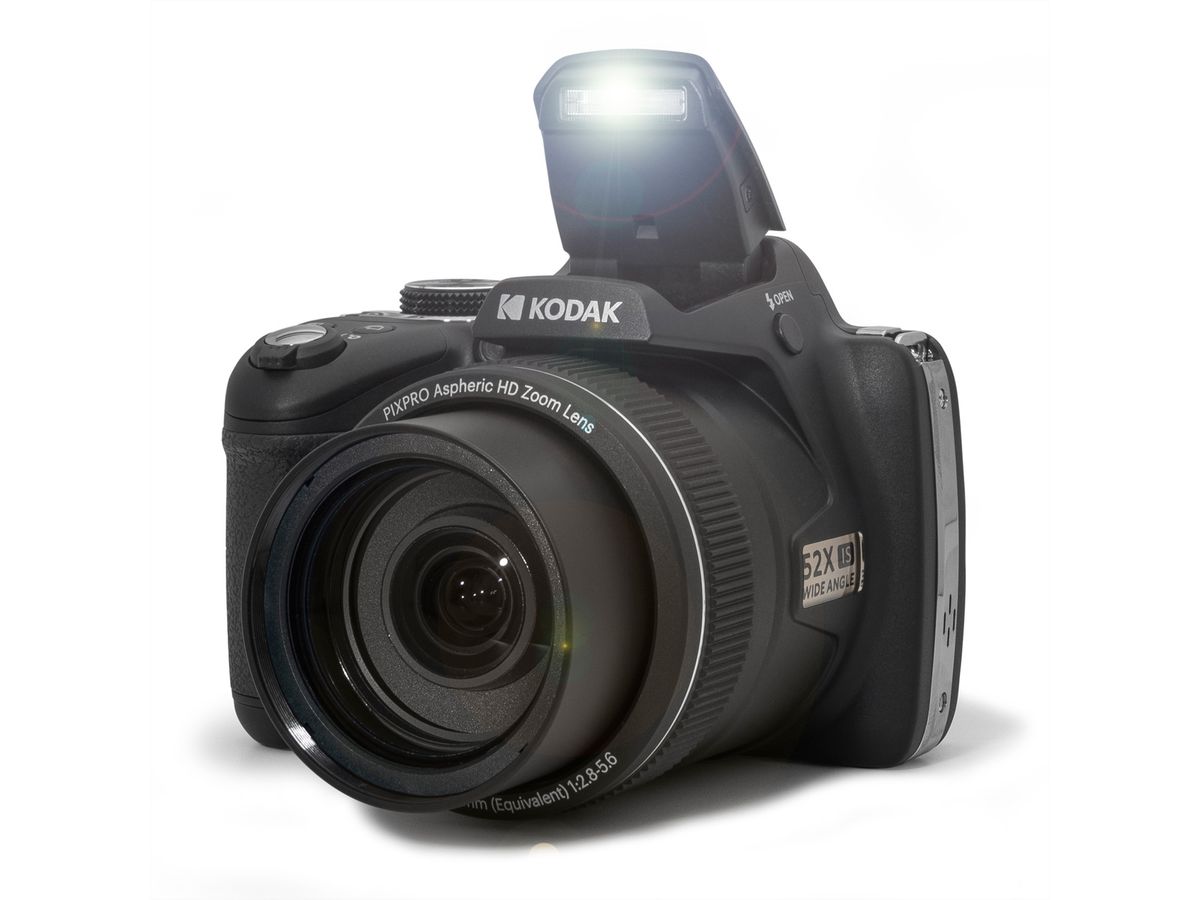 Kodak Bridge Camera AZ528 noir, zoom 52x, 16Mp, 3 "LCD, 24mm Ww 6fps