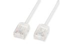ROLINE Cordon Data Center UTP Cat.6A (Classe EA), LSOH, slim, pour chemins très courts, blanc, 1,5 m