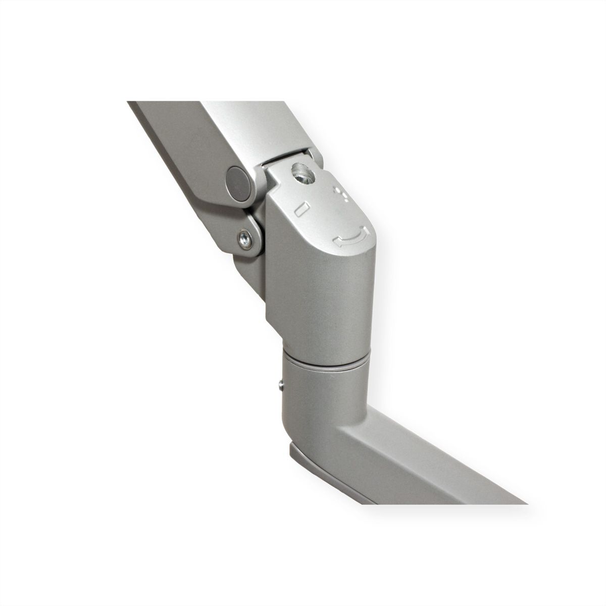 ROLINE Support double LCD, vérin à gaz, 5 articulations, fixation sur bureau, 17-23", jusqu'à 2x 9 kg, argent