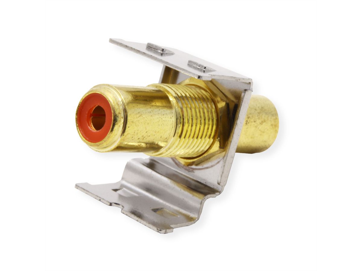 ROLINE RCA-Keystone-Kupplung, Metall, rot