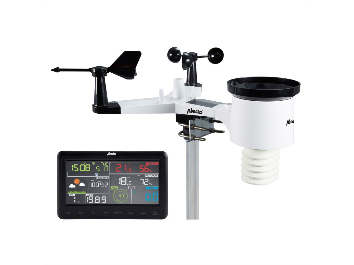 Alecto Wetterstation WS-5500 8 in 1 WIFI mit App
