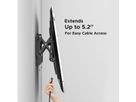 VALUE Support mural TV, distance murale de 47 mm, inclinable, 37–80 pouces, jusqu'à 75 kg
