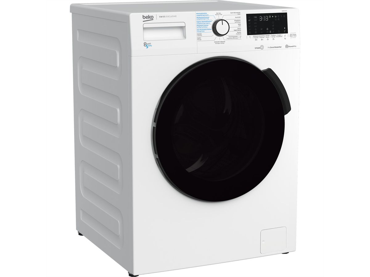 Beko Lave-linge séchant (2en1),5W8514CH1, W8kg/T5kg, SteamCure, 1'400U/min