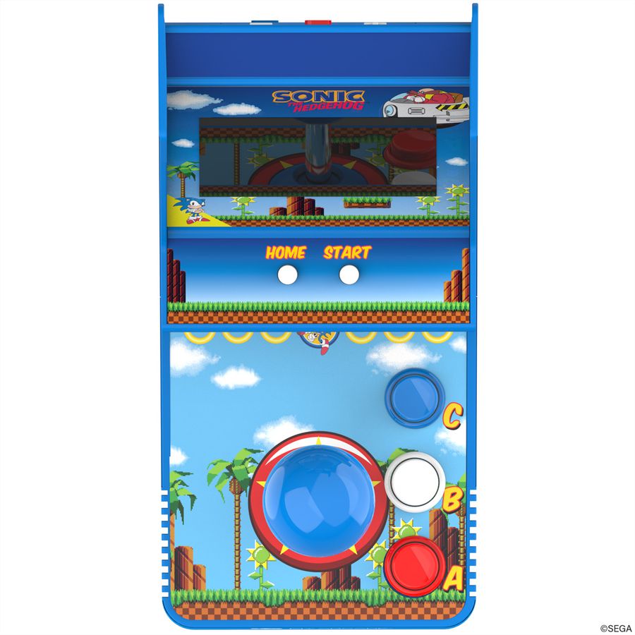 My Arcade Sonic the Hedgehog Joystick Player, Mini-Arcade, 2 Spiele, 3.5" Display