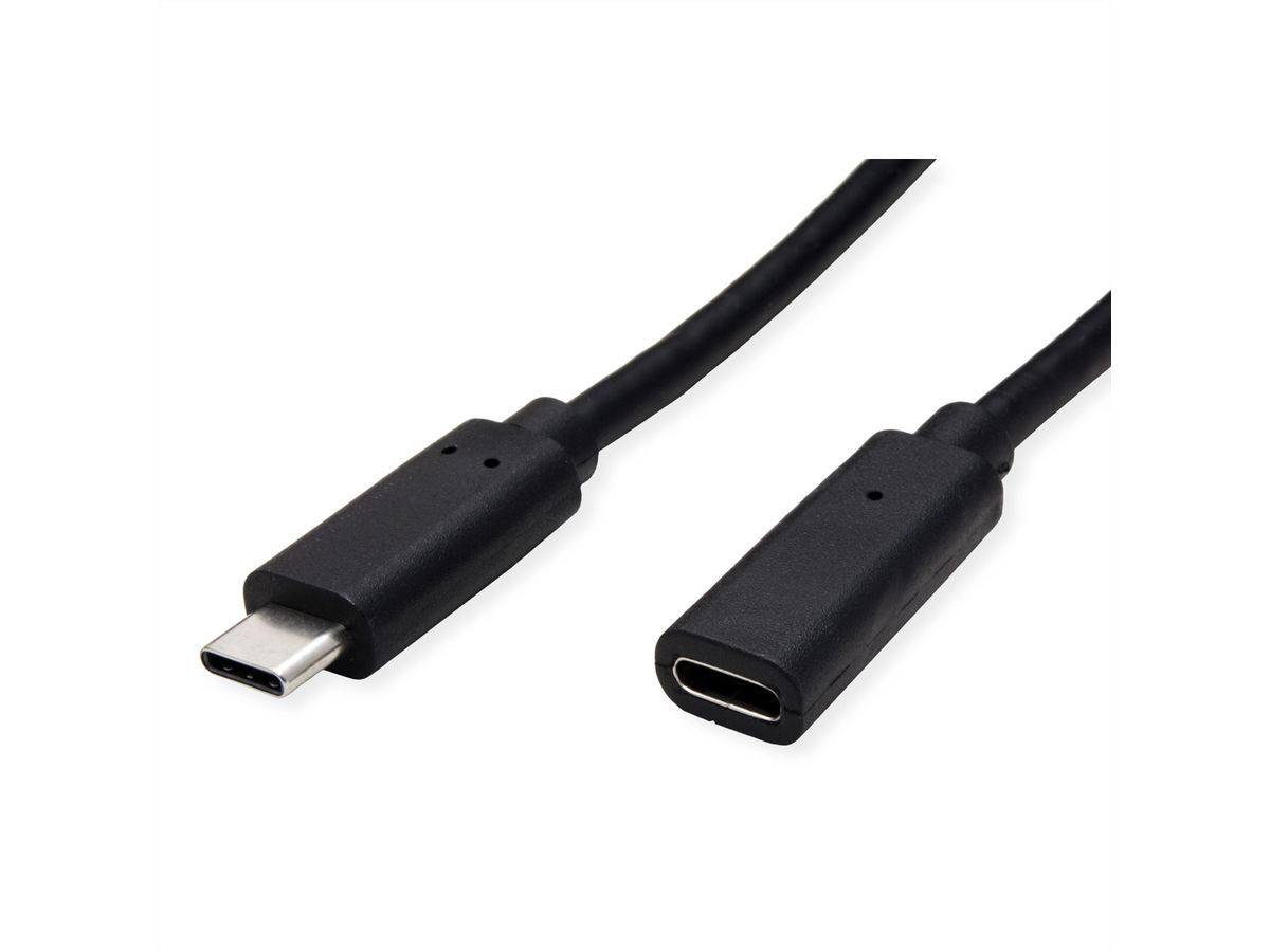 VALUE Video-Verlängerungskabel (DP Alt Mode) USB Typ C-C, ST/BU, schwarz, 1,5 m