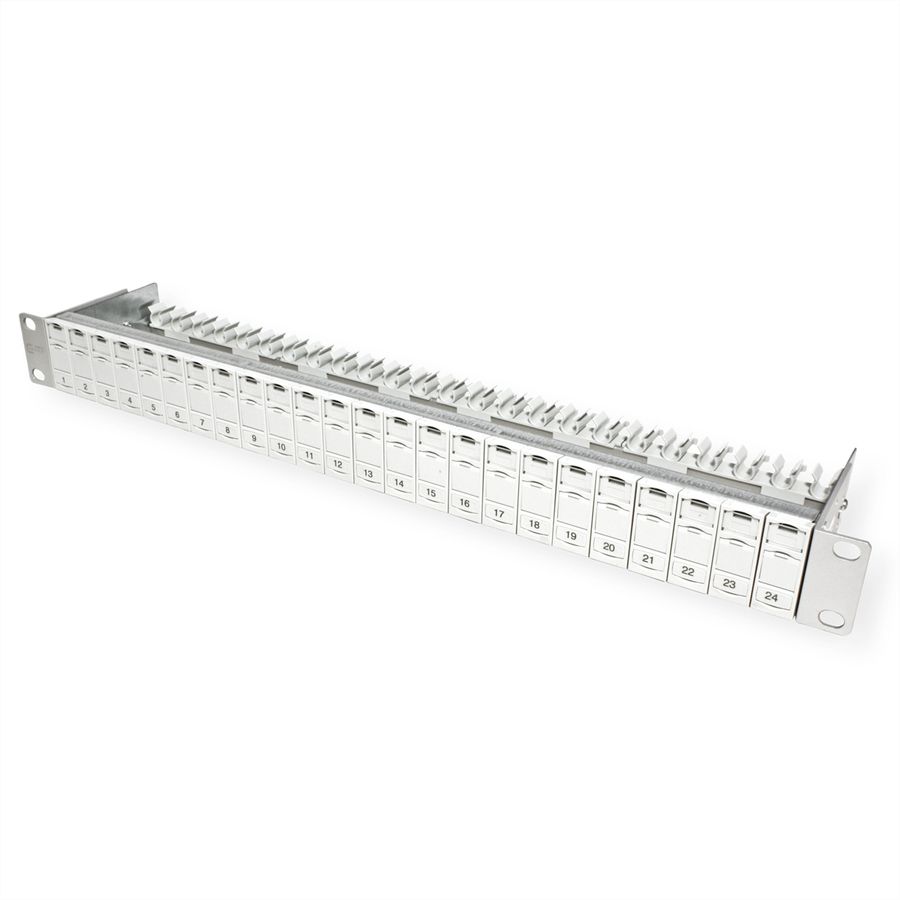 METZ CONNECT Panneau 19" 1UH vide pour 24 modules E-DAT ou Cat.6A