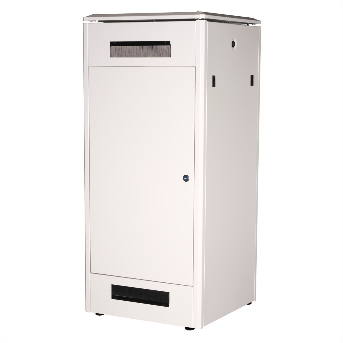 ROLINE 19-Zoll Netzwerkschrank Pro 26 HE, 600x600 BxT Glastür grau