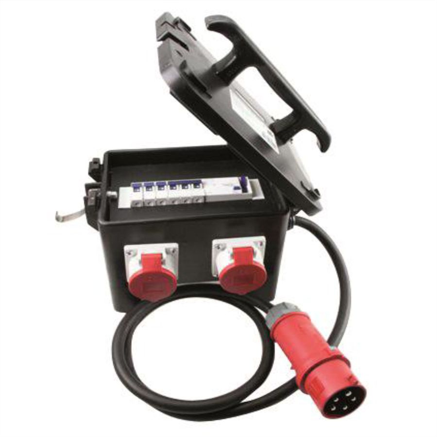 BACHMANN Distributeur en caoutchouc plein 32A 3Ph