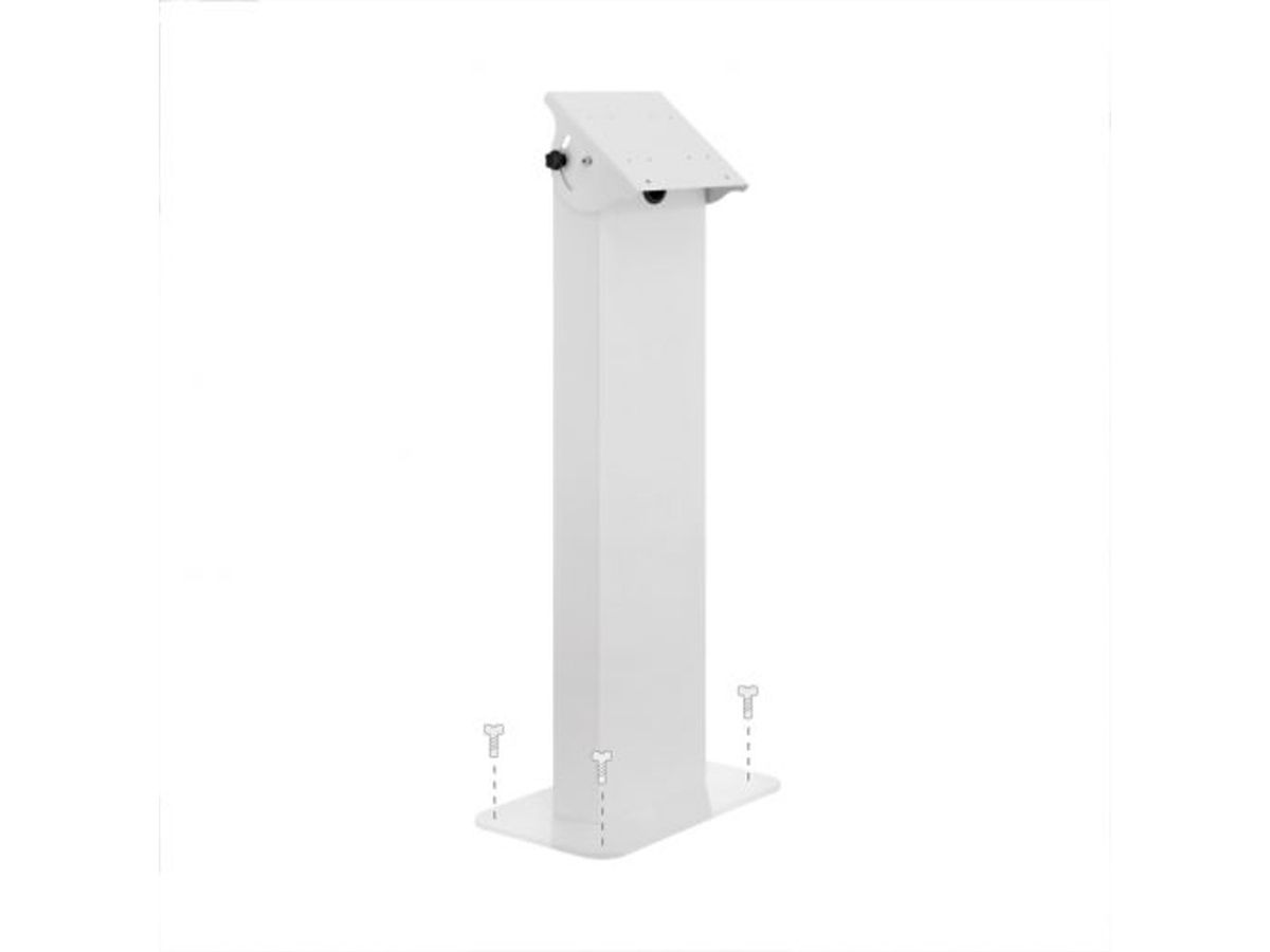 Hagor vis-it Tilt Floormount 22 - 43 White, Indoorstele zur Bodenmontage mit stufenloser Neigungseinstellung, weiß