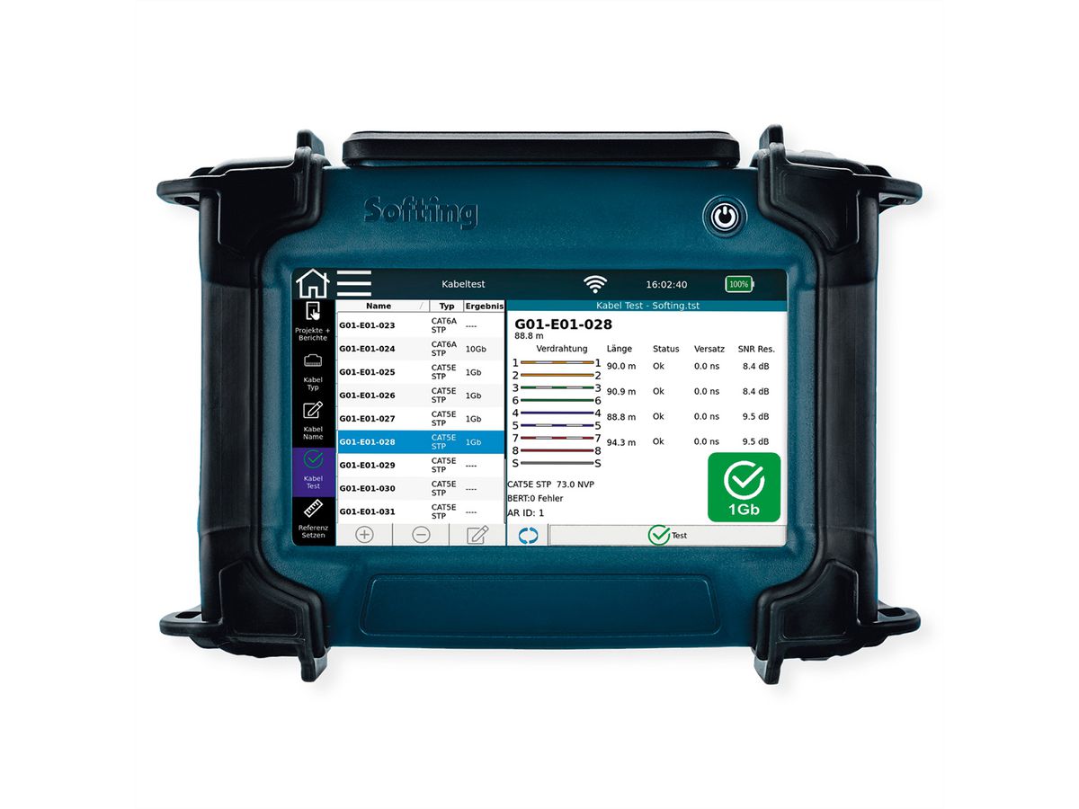 SOFTING NetXpert XG2 1G , pour le cuivre et la fibre optique en option