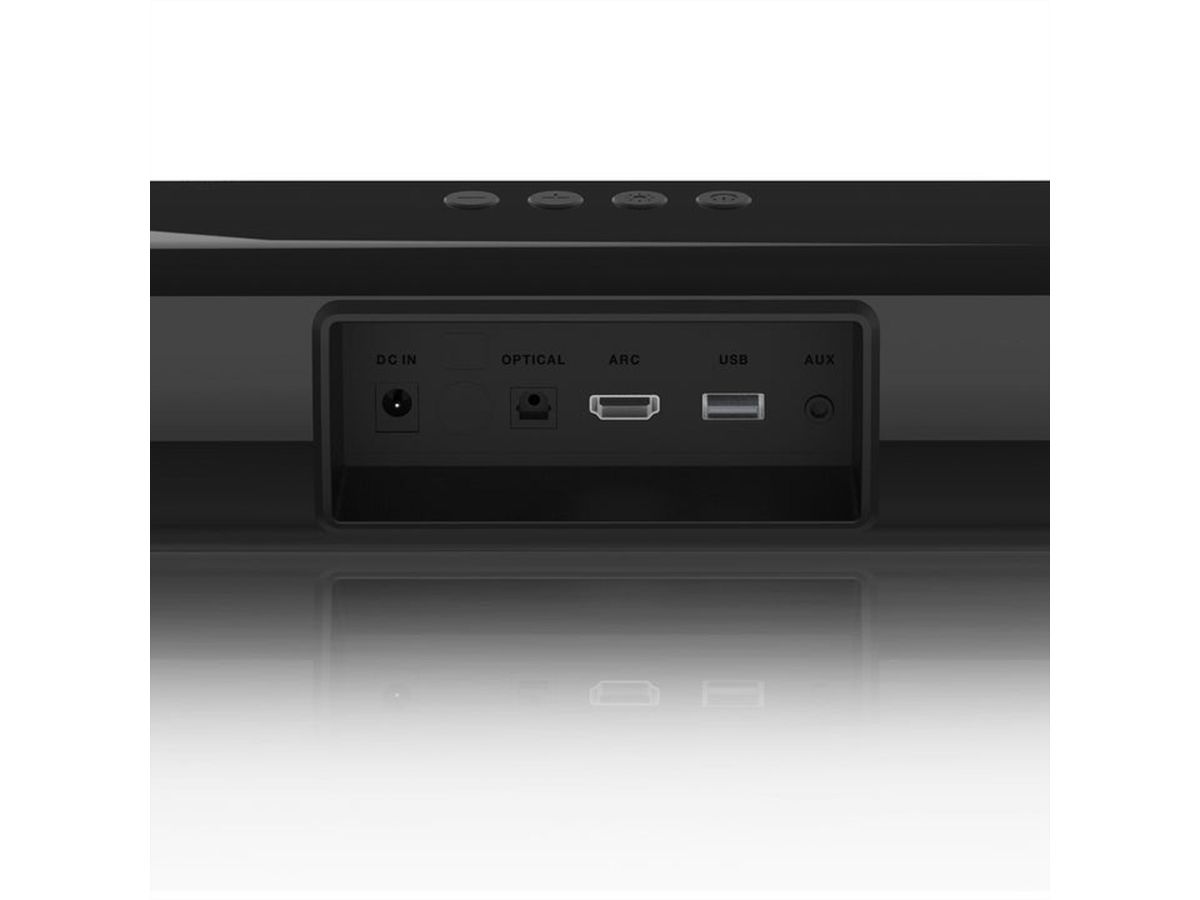 Lenco Soundbar SB-042LEDBK schwarz, 40w, HDMI, BT, LED licht