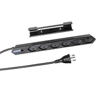 Steffen Bloc multiprises de bureau Alu Desk, 2x T13, 1x USB-A, 1x USB-C, 1.5m, blanc
