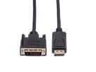 VALUE Câble DisplayPort DP M - DVI(24+1) M, LSOH, noir, 1 m