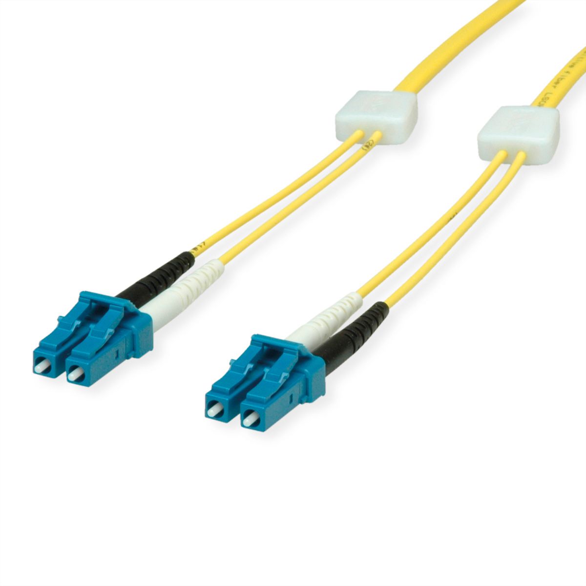 EasyLan Câble FO duplex 9/125µm OS2, LC/LC, jaune, 1 m