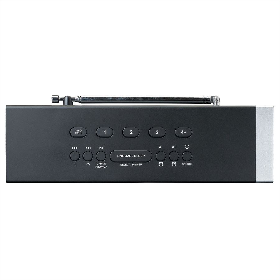 Lenco DAB+ Radiowecker CR-640BK, DAB+, Schwarz