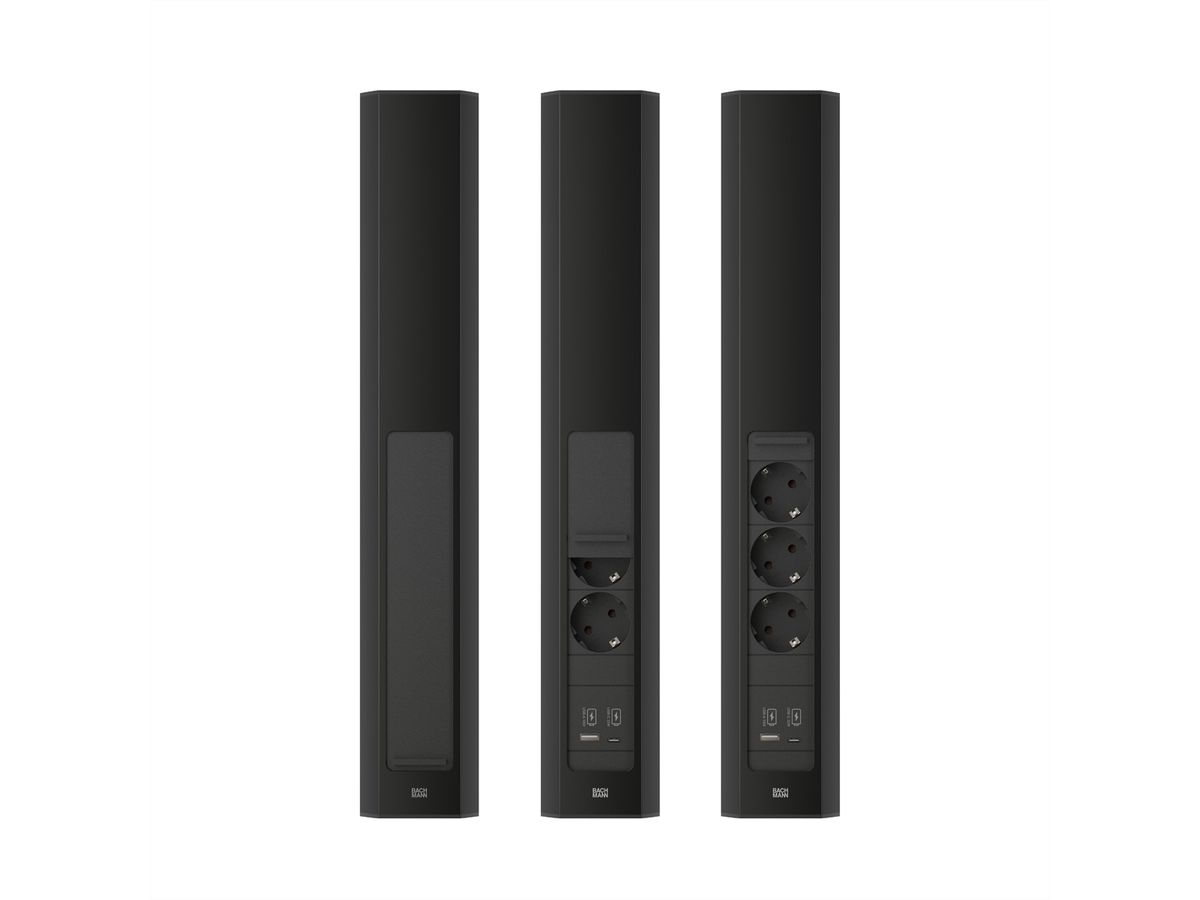 BACHMANN CASIA2 3xCEE7/3 1xUSB A/C 22W 2,0m AEH SW