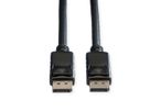 ROLINE DisplayPort Kabel, DP-DP, v1.2, ST - ST, TPE, schwarz, 1,5 m