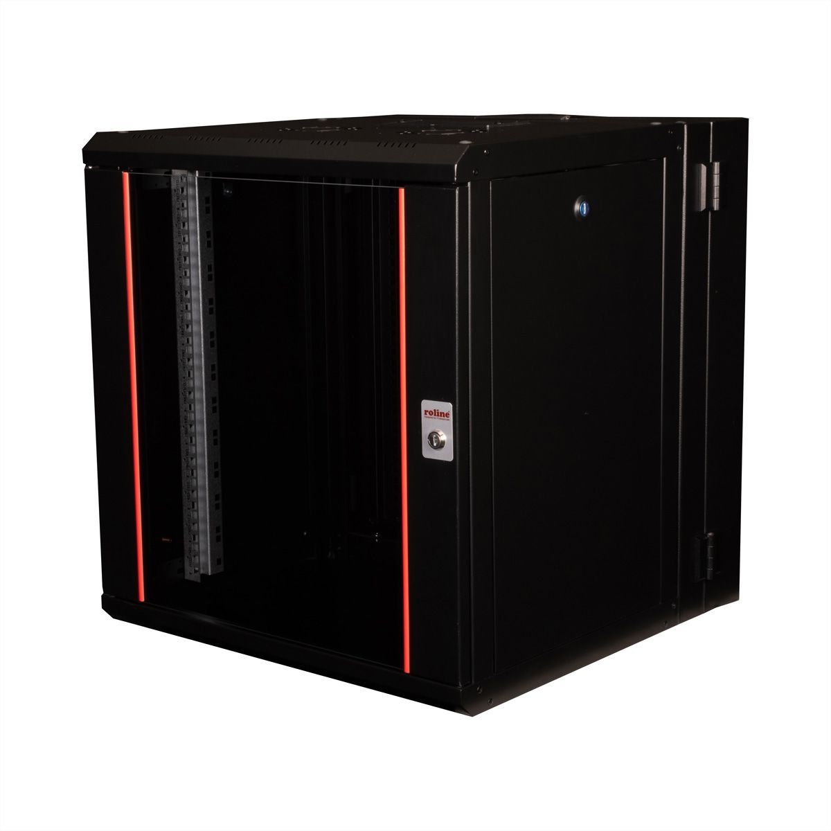 ROLINE 19-Zoll Wandgehäuse Pro 12 HE, 600x600 BxT zweiteilig schwenkbar schwarz