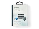 Nedis Toslink Adapter, Verbindungsadapter, BU/BU, grau