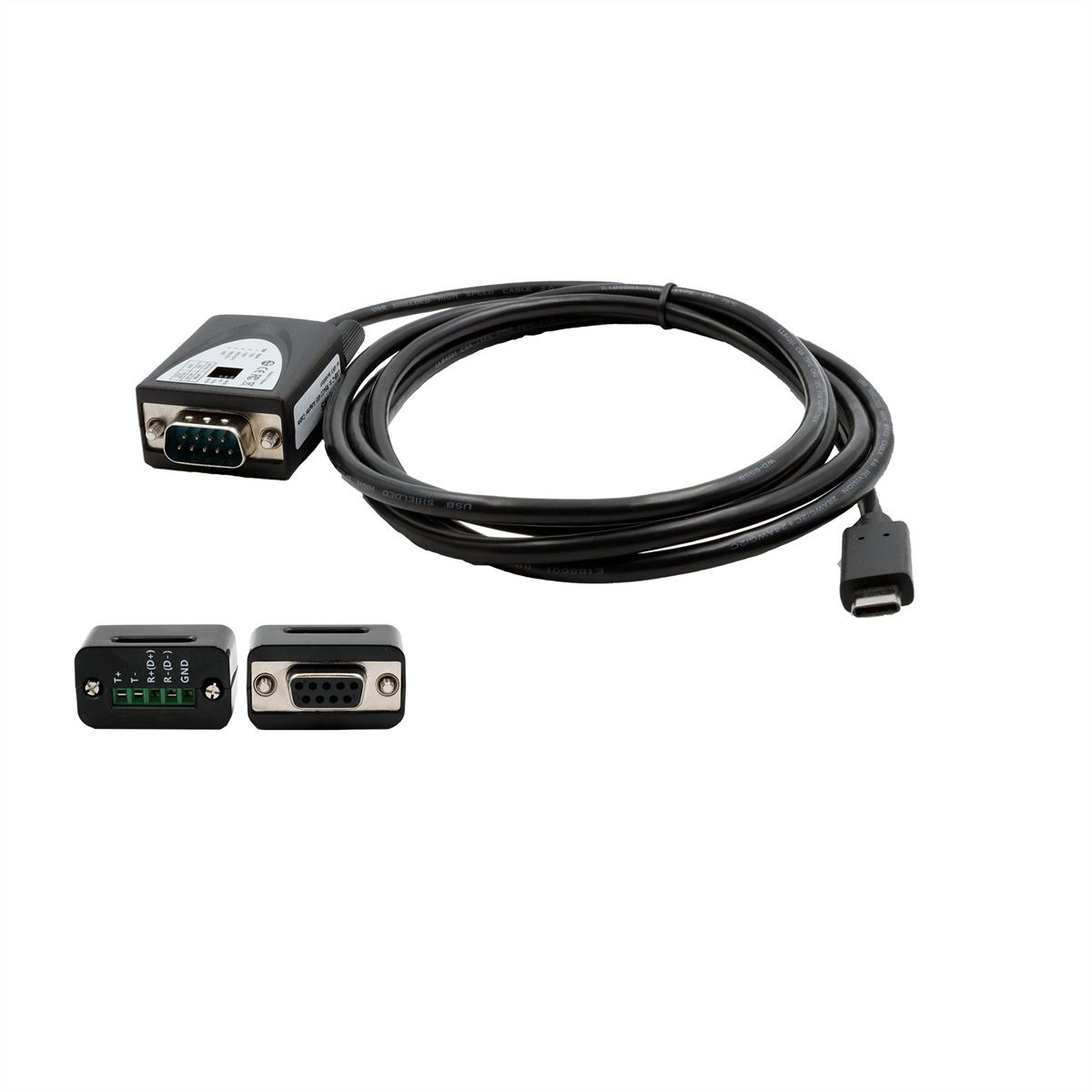 EXSYS EX-2346IS USB Convertisseur de port USB 2.0 vers 1x série RS-422/485, 15KV ESD, 4.0KV, câble, FDTI, noir, 1,8 m