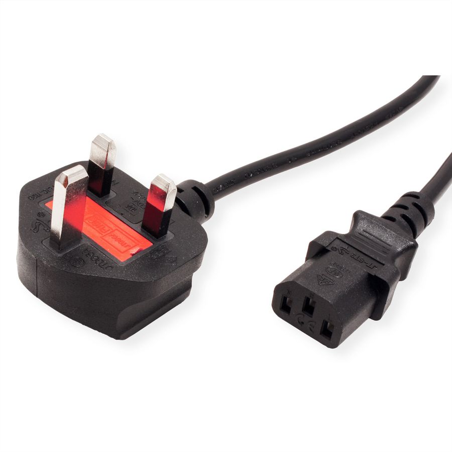 VALUE Câble d'alimentation C13 - UK, 10A, noir, 3,15 m