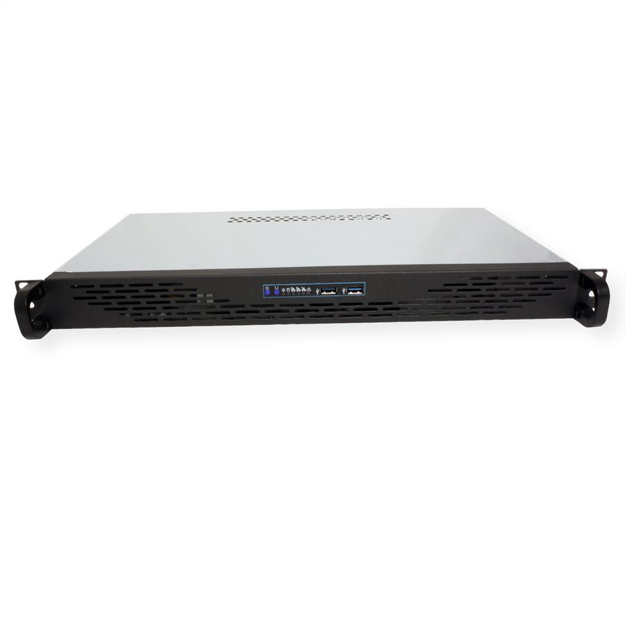 Boîtier industriel 19", 1U, 1U-K-125L, noir